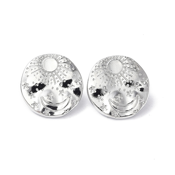 PandaHall 304 Stainless Steel Sun with Moon Stud Earrings for Women, Stainless Steel Color, 20.5x20mm, Pin: 0.7mm 304 Stainless Steel Flat...
PandaHall 304 Stainless Steel Sun with Moon Stud Earrings for Women, Stainless Steel Color, 20.5x20mm, Pin: 0.7mm 304 Stainless Steel Flat...
