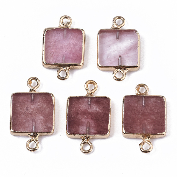 PandaHall Natural Strawberry Quartz Links connectors, with Edge Golden Plated Iron Loop, Square, 20~21x12.5x3mm, Hole: 1.5mm Strawberry...
PandaHall Natural Strawberry Quartz Links connectors, with Edge Golden Plated Iron Loop, Square, 20~21x12.5x3mm, Hole: 1.5mm Strawberry...