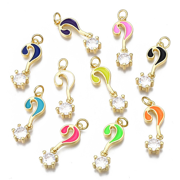PandaHall Brass Micro Pave Clear Cubic Zirconia Enamel Pendants, with Jump Ring, Cadmium Free & Nickel Free & Lead Free, Real 16K Gold..., Multicolor
PandaHall Brass Micro Pave Clear Cubic Zirconia Enamel Pendants, with Jump Ring, Cadmium Free & Nickel Free & Lead Free, Real 16K Gold..., Multicolor