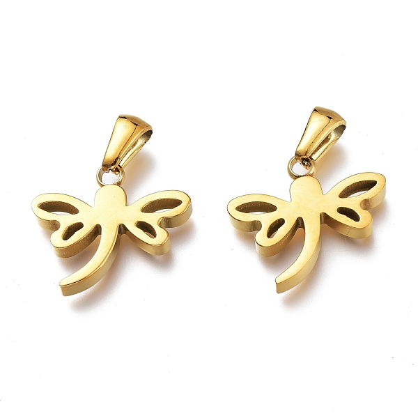 PandaHall Ion Plating(IP) 304 Stainless Steel Pendants, Manual Polishing, Dragonfly, Golden, 16x18.5x3mm, Hole: 6x2.5mm 304 Stainless Steel...
PandaHall Ion Plating(IP) 304 Stainless Steel Pendants, Manual Polishing, Dragonfly, Golden, 16x18.5x3mm, Hole: 6x2.5mm 304 Stainless Steel...