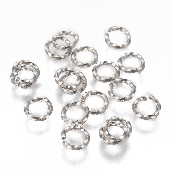 PandaHall 304 Stainless Steel Twisted Jump Rings, Open Jump Rings, Stainless Steel Color, 18 Gauge, 6x1mm, Inner Diameter: 4mm 304 Stainless...
PandaHall 304 Stainless Steel Twisted Jump Rings, Open Jump Rings, Stainless Steel Color, 18 Gauge, 6x1mm, Inner Diameter: 4mm 304 Stainless...