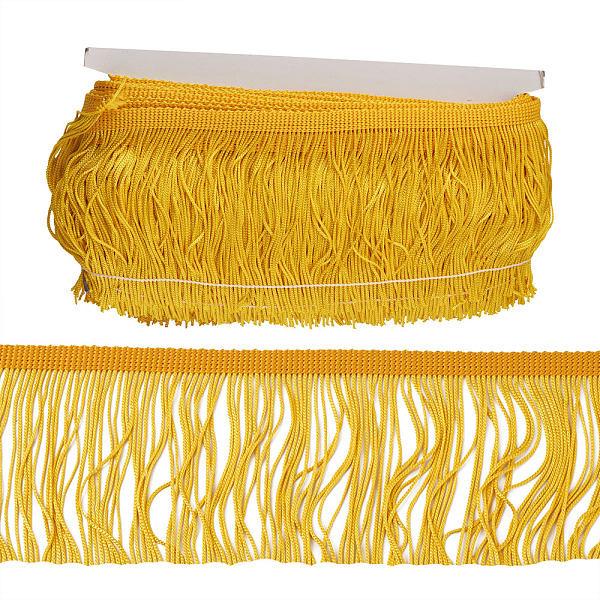 PandaHall Polyester Tassel Fringe Trimming, Clothes Decoration, Costume Accessories, Gold, 100x1mm, 10m/card Polyester Others Gold
PandaHall Polyester Tassel Fringe Trimming, Clothes Decoration, Costume Accessories, Gold, 100x1mm, 10m/card Polyester Others Gold