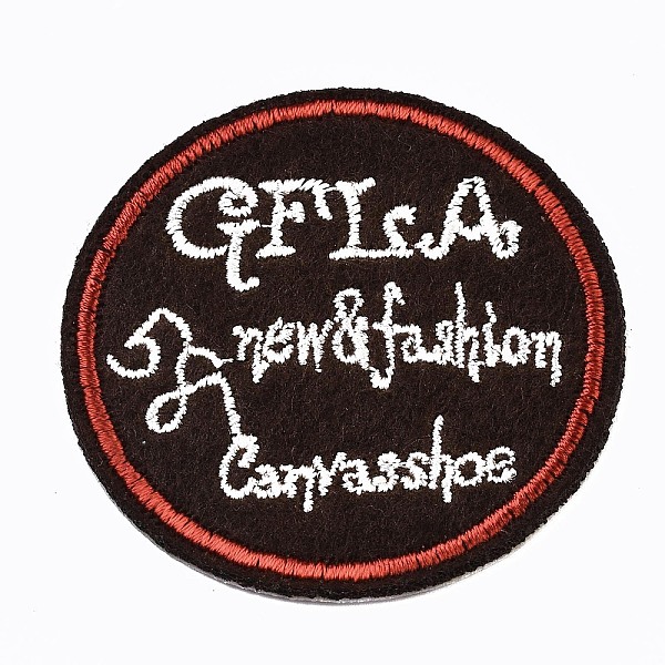 PandaHall Round with Word Appliques, Computerized Embroidery Cloth Iron on/Sew on Patches, Costume Accessories, Coconut Brown, 53x1mm Cloth...
PandaHall Round with Word Appliques, Computerized Embroidery Cloth Iron on/Sew on Patches, Costume Accessories, Coconut Brown, 53x1mm Cloth...