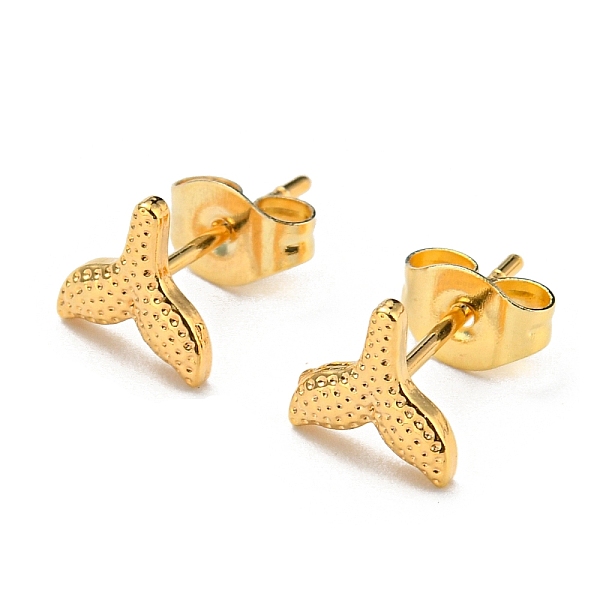 PandaHall Vacuum Plating 304 Stainless Steel Stud Earring for Women, Whale Tail, Golden, 7x7mm 304 Stainless Steel Whale
PandaHall Vacuum Plating 304 Stainless Steel Stud Earring for Women, Whale Tail, Golden, 7x7mm 304 Stainless Steel Whale