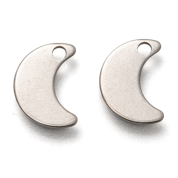 PandaHall 201 Stainless Steel Charms, Laser Cut, Moon, Stainless Steel Color, 10x7x0.5mm, Hole: 1.4mm 201 Stainless Steel Moon
PandaHall 201 Stainless Steel Charms, Laser Cut, Moon, Stainless Steel Color, 10x7x0.5mm, Hole: 1.4mm 201 Stainless Steel Moon