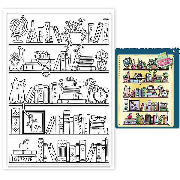 PandaHall GLOBLELAND Bookshelf Clear Stamps Books Daily Life Silicone Clear Stamp Seals for Cards Making DIY Scrapbooking Photo Journal...
PandaHall GLOBLELAND Bookshelf Clear Stamps Books Daily Life Silicone Clear Stamp Seals for Cards Making DIY Scrapbooking Photo Journal...