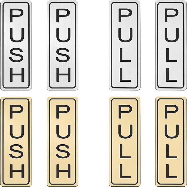 PandaHall OLYCRAFT 4 Pairs 8Pcs ABS Push Pull Door Sign Stickers 1.5"x5" Back Self-Adhesive Vertical Push Pull Door Sign Stickers for..., Multicolor
PandaHall OLYCRAFT 4 Pairs 8Pcs ABS Push Pull Door Sign Stickers 1.5"x5" Back Self-Adhesive Vertical Push Pull Door Sign Stickers for..., Multicolor