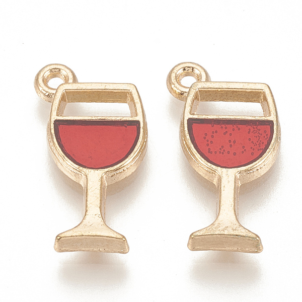 PandaHall Alloy Enamel Pendants, Cadmium Free & Lead Free, Goblet, Light Gold, Red, 19.5x9x2mm, Hole: 1mm Alloy+Enamel Tableware Red
PandaHall Alloy Enamel Pendants, Cadmium Free & Lead Free, Goblet, Light Gold, Red, 19.5x9x2mm, Hole: 1mm Alloy+Enamel Tableware Red