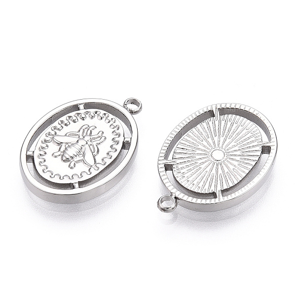 PandaHall 304 Stainless Steel Pendants, Manual Polishing, Oval with Bees Charms, Stainless Steel Color, 18.5x13x2mm, Hole: 1.5mm 304...
PandaHall 304 Stainless Steel Pendants, Manual Polishing, Oval with Bees Charms, Stainless Steel Color, 18.5x13x2mm, Hole: 1.5mm 304...