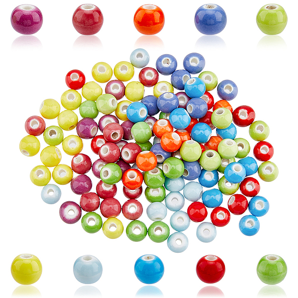 PandaHall HOBBIESAY 200Pieces 8mm Porcelain Beads 10 Colors Chinese Round Ceramic Beads DIY Round Craft Beads Colorful Spacer Beads Loose..., Multicolor
PandaHall HOBBIESAY 200Pieces 8mm Porcelain Beads 10 Colors Chinese Round Ceramic Beads DIY Round Craft Beads Colorful Spacer Beads Loose..., Multicolor