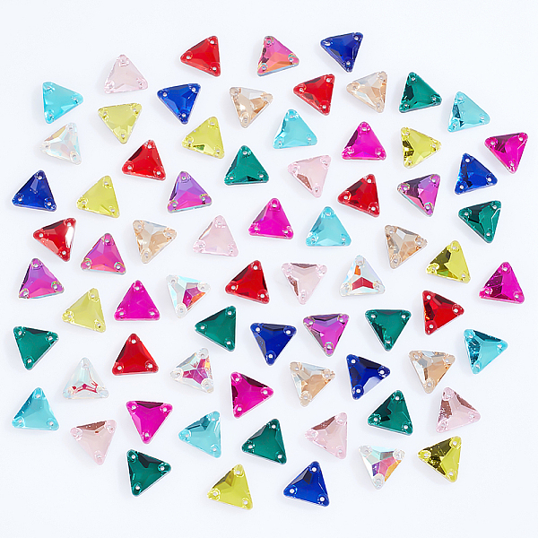 PandaHall AHADERMAKER 100Pcs 10 Colors Triangle Shape Sew on Rhinestone, Glass Rhinestone, Garments Accessories, Multi-Strand Links, Flat..., Multicolor
PandaHall AHADERMAKER 100Pcs 10 Colors Triangle Shape Sew on Rhinestone, Glass Rhinestone, Garments Accessories, Multi-Strand Links, Flat..., Multicolor