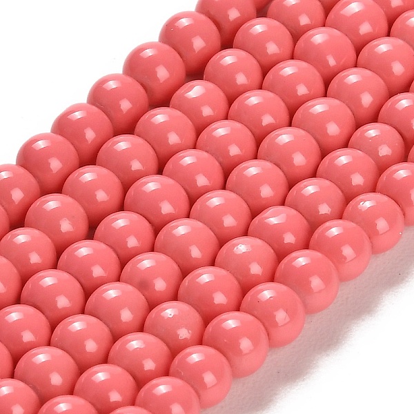 PandaHall Painted Glass Bead Strands, Baking Paint, Round, Light Coral, 4mm, Hole: 1.1~1.3mm, about 200pcs/strand, 31.4 inch Glass Round Red
PandaHall Painted Glass Bead Strands, Baking Paint, Round, Light Coral, 4mm, Hole: 1.1~1.3mm, about 200pcs/strand, 31.4 inch Glass Round Red