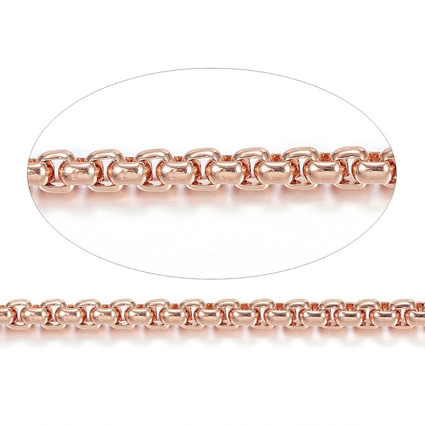 PandaHall 304 Stainless Steel Box Chains, Unwelded, with Spool, Rose Gold, 2x2x1mm, about 65.61 Feet(20m)/roll 304 Stainless Steel
PandaHall 304 Stainless Steel Box Chains, Unwelded, with Spool, Rose Gold, 2x2x1mm, about 65.61 Feet(20m)/roll 304 Stainless Steel