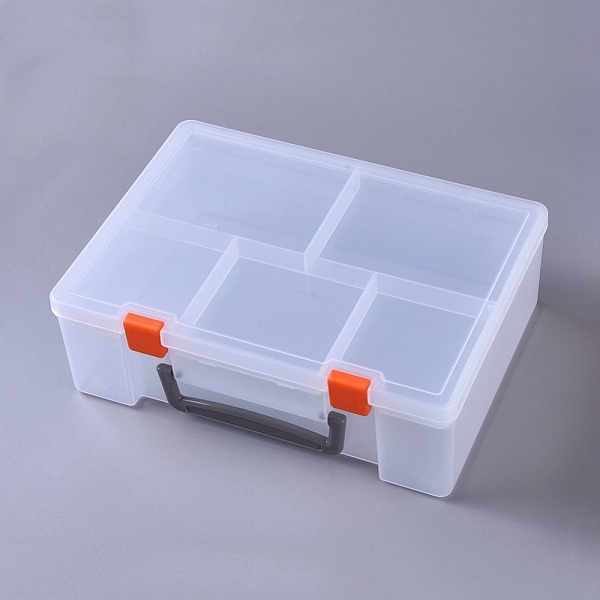 PandaHall Plastic Multipurpose Portable Storage Boxes, with Handle and Removable Tray, Rectangle, Clear, 25x19x8.2cm Plastic Rectangle Clear
PandaHall Plastic Multipurpose Portable Storage Boxes, with Handle and Removable Tray, Rectangle, Clear, 25x19x8.2cm Plastic Rectangle Clear