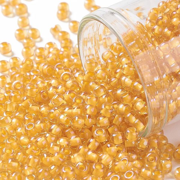 PandaHall TOHO Round Seed Beads, Japanese Seed Beads, (949) Yellow Lined Topaz, 8/0, 3mm, Hole: 1mm, about 222pcs/10g Glass Yellow
PandaHall TOHO Round Seed Beads, Japanese Seed Beads, (949) Yellow Lined Topaz, 8/0, 3mm, Hole: 1mm, about 222pcs/10g Glass Yellow
