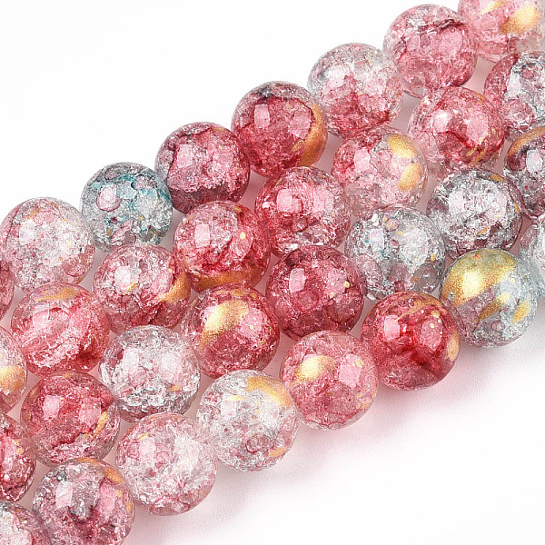 PandaHall Baking Painted Crackle Glass Bead Strands, with Gold Powder, Round, Crimson, 10mm, Hole: 1.4mm, about 80pcs/strand, 30.87 inch..., Pink
PandaHall Baking Painted Crackle Glass Bead Strands, with Gold Powder, Round, Crimson, 10mm, Hole: 1.4mm, about 80pcs/strand, 30.87 inch..., Pink