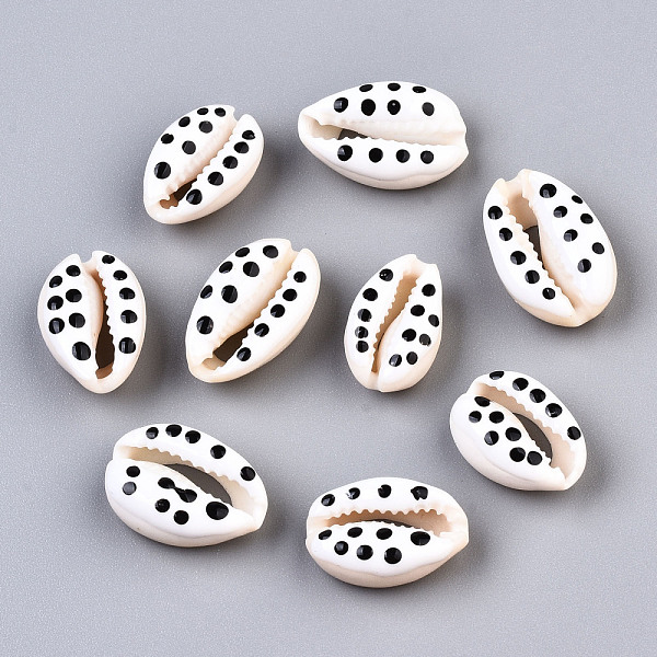 PandaHall Natural Cowrie Shell Beads, with Enamel Polka Dot Pattern, No Hole/Undrilled, White, 16~19x10~12.5x7mm Cowrie Shell Shell Shape...
PandaHall Natural Cowrie Shell Beads, with Enamel Polka Dot Pattern, No Hole/Undrilled, White, 16~19x10~12.5x7mm Cowrie Shell Shell Shape...