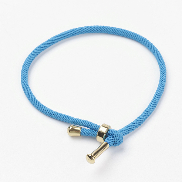 PandaHall Cotton Twisted Cord Bracelet Making, with Stainless Steel Findings, Golden, Deep Sky Blue, 9 inch~9-7/8 inch(23~25cm), 3mm Cotton...
PandaHall Cotton Twisted Cord Bracelet Making, with Stainless Steel Findings, Golden, Deep Sky Blue, 9 inch~9-7/8 inch(23~25cm), 3mm Cotton...