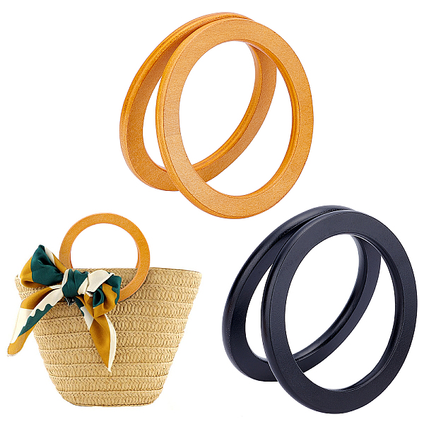 PandaHall 4Pcs 2 Colors Wood Round Shaped Handles Replacement, for Handmade Bag Handbags Purse Handles, Mixed Color, 13.5x0.9cm, Inner..., Multicolor
PandaHall 4Pcs 2 Colors Wood Round Shaped Handles Replacement, for Handmade Bag Handbags Purse Handles, Mixed Color, 13.5x0.9cm, Inner..., Multicolor
