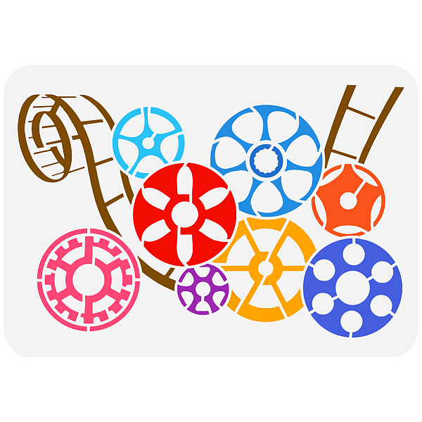 PandaHall Plastic Drawing Painting Stencils Templates, for Painting on Scrapbook Fabric Tiles Floor Furniture Wood, Rectangle, Gear...
PandaHall Plastic Drawing Painting Stencils Templates, for Painting on Scrapbook Fabric Tiles Floor Furniture Wood, Rectangle, Gear...