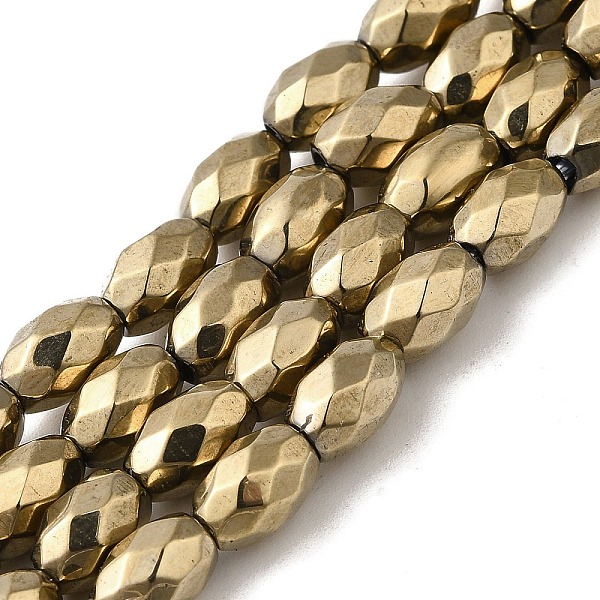 PandaHall Electroplated Strong Magnetic Synthetic Hematite Beads Strands, Long-Lasting Plated, Faceted Oval, Light Gold Plated, 7~8x5~5.5mm...
PandaHall Electroplated Strong Magnetic Synthetic Hematite Beads Strands, Long-Lasting Plated, Faceted Oval, Light Gold Plated, 7~8x5~5.5mm...