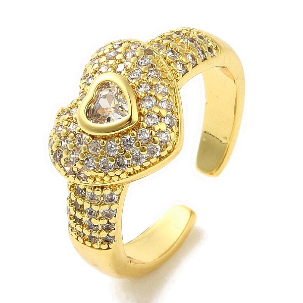 PandaHall Brass Micro Pave Cubic Zirconia Rings for Women, Long-Lasting Plated, Heart, Golden, Adjustable Brass+Cubic Zirconia Heart
PandaHall Brass Micro Pave Cubic Zirconia Rings for Women, Long-Lasting Plated, Heart, Golden, Adjustable Brass+Cubic Zirconia Heart