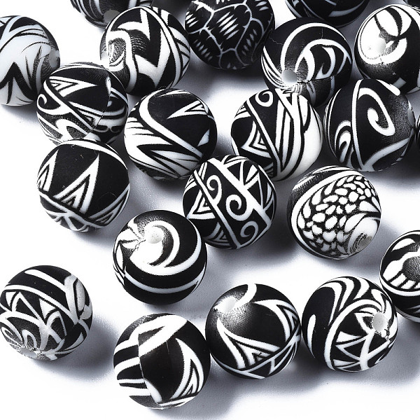 PandaHall Food Grade Eco-Friendly Silicone Beads, Chewing Beads For Teethers, Printed, Round, Black, 12x11.5mm, Hole: 2.5mm Silicone Round...
PandaHall Food Grade Eco-Friendly Silicone Beads, Chewing Beads For Teethers, Printed, Round, Black, 12x11.5mm, Hole: 2.5mm Silicone Round...