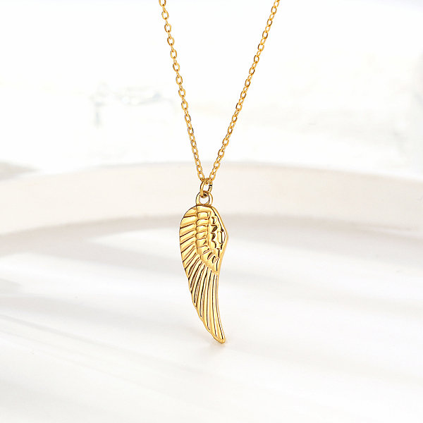 PandaHall Stylish Stainless Steel Angel Wing Pendant for Women's Daily Wear Stainless Steel
PandaHall Stylish Stainless Steel Angel Wing Pendant for Women's Daily Wear Stainless Steel