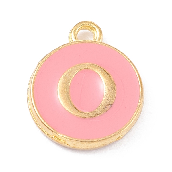 PandaHall Golden Plated Alloy Enamel Charms, Enamelled Sequins, Flat Round with Alphabet, Letter.O, Pink, 14x12x2mm, Hole: 1.5mm...
PandaHall Golden Plated Alloy Enamel Charms, Enamelled Sequins, Flat Round with Alphabet, Letter.O, Pink, 14x12x2mm, Hole: 1.5mm...