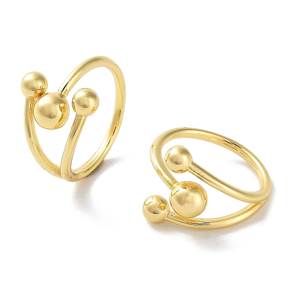 PandaHall Brass Open Cuff Rings for Women, Round Ball, Real 18K Gold Plated, US Size 8 1/2(18.5mm) Brass Round
PandaHall Brass Open Cuff Rings for Women, Round Ball, Real 18K Gold Plated, US Size 8 1/2(18.5mm) Brass Round