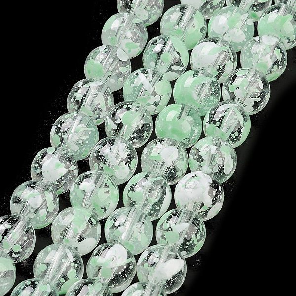 PandaHall Baking Painted Transparent Glass Bead Strands, Round, Dark Sea Green, 8mm, Hole: 1.2mm, about 102pcs/strand, 30.24''(76.8cm) Glass
PandaHall Baking Painted Transparent Glass Bead Strands, Round, Dark Sea Green, 8mm, Hole: 1.2mm, about 102pcs/strand, 30.24''(76.8cm) Glass