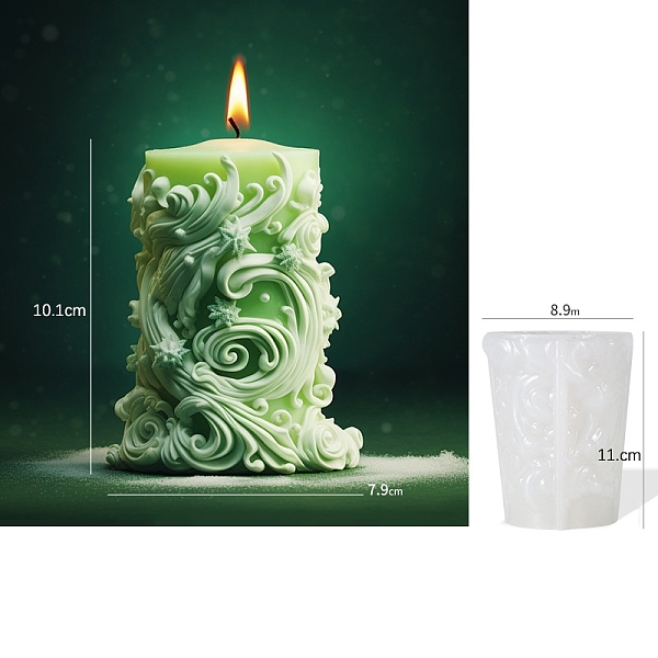 PandaHall Column Candle DIY Food Grade Silicone Mold, For Candle Making, Snowflake, 11.3x8.9x8.3cm, Inner Diameter: 10.1x7.9x7.1cm Silicone...
PandaHall Column Candle DIY Food Grade Silicone Mold, For Candle Making, Snowflake, 11.3x8.9x8.3cm, Inner Diameter: 10.1x7.9x7.1cm Silicone...