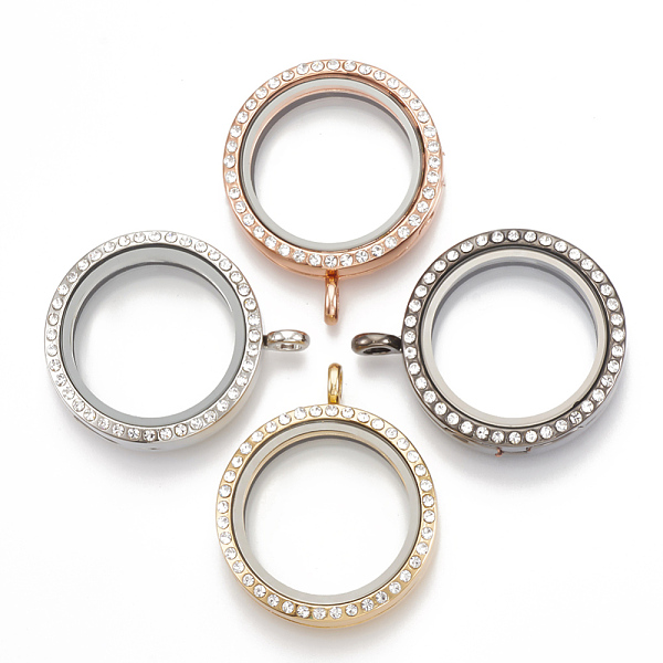PandaHall Alloy Magnetic Locket Pendants, with Rhinestone and Glass, Flat Round, Crystal, 37x30.5x7.5mm, Hole: 3.5mm, Inner diameter: 23mm..., Multicolor
PandaHall Alloy Magnetic Locket Pendants, with Rhinestone and Glass, Flat Round, Crystal, 37x30.5x7.5mm, Hole: 3.5mm, Inner diameter: 23mm..., Multicolor