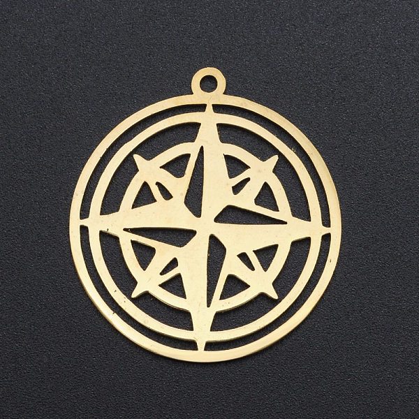 PandaHall 201 Stainless Steel Pendants, Laser Cut, Ring with Star, Golden, 33x30x1mm, Hole: 1.8mm 201 Stainless Steel Star
PandaHall 201 Stainless Steel Pendants, Laser Cut, Ring with Star, Golden, 33x30x1mm, Hole: 1.8mm 201 Stainless Steel Star
