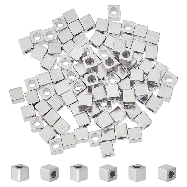 PandaHall Unicraftale 304 Stainless Steel Beads, Cube, Stainless Steel Color, 3x3x3mm, Hole: 1.6mm, 100pcs/box 304 Stainless Steel Cube
PandaHall Unicraftale 304 Stainless Steel Beads, Cube, Stainless Steel Color, 3x3x3mm, Hole: 1.6mm, 100pcs/box 304 Stainless Steel Cube