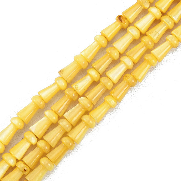 PandaHall Natural Freshwater Shell Beads Strands, Dyed, Mushroom, Gold, 7.5x4mm, Hole: 0.7mm, about 50pcs/strand, 14.76 inch(37.5cm)...
PandaHall Natural Freshwater Shell Beads Strands, Dyed, Mushroom, Gold, 7.5x4mm, Hole: 0.7mm, about 50pcs/strand, 14.76 inch(37.5cm)...