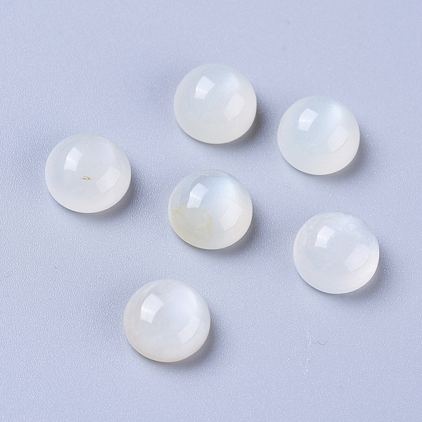 PandaHall Natural White Moonstone Cabochons, Half Round/Dome, 8x4~5mm White Moonstone Half Round
PandaHall Natural White Moonstone Cabochons, Half Round/Dome, 8x4~5mm White Moonstone Half Round