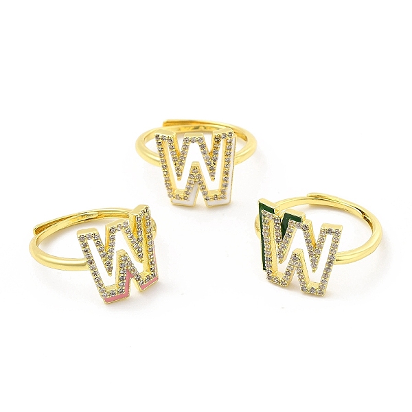 PandaHall Mixed Color Enamel Initial Letter Adjustable Ring with Clear Cubic Zirconia, Real 18K Gold Plated Brass Jewelry for Women, Cadmium..., Multicolor
PandaHall Mixed Color Enamel Initial Letter Adjustable Ring with Clear Cubic Zirconia, Real 18K Gold Plated Brass Jewelry for Women, Cadmium..., Multicolor