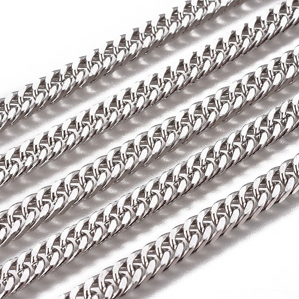 PandaHall Handmade 304 Stainless Steel Curb Chains, Twisted Chains, Unwelded, Faceted, Stainless Steel Color, 8x5.5x2.5mm, Wire: 1.2mm 304...
PandaHall Handmade 304 Stainless Steel Curb Chains, Twisted Chains, Unwelded, Faceted, Stainless Steel Color, 8x5.5x2.5mm, Wire: 1.2mm 304...