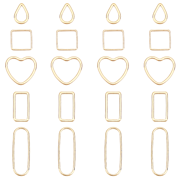 PandaHall SUPERFINDINGS 20Pcs 4 Style Brass Linking Rings, Long-Lasting Plated, Mix-shaped, Real 18K Gold Plated, 4pcs/style Brass Mixed...
PandaHall SUPERFINDINGS 20Pcs 4 Style Brass Linking Rings, Long-Lasting Plated, Mix-shaped, Real 18K Gold Plated, 4pcs/style Brass Mixed...