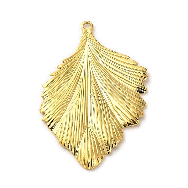PandaHall 304 Stainless Steel Pendants, Leaf Charm, Golden, 37x25x1.5mm, Hole: 1.6mm 304 Stainless Steel Leaf
PandaHall 304 Stainless Steel Pendants, Leaf Charm, Golden, 37x25x1.5mm, Hole: 1.6mm 304 Stainless Steel Leaf