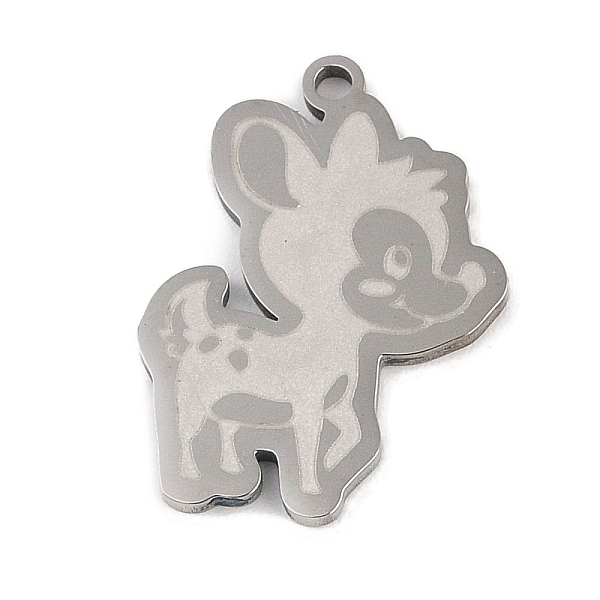 PandaHall 304 Stainless Steel Pendants, Deer Charm, Stainless Steel Color, 24.5x17.5x1.5mm, Hole: 1mm 304 Stainless Steel Deer
PandaHall 304 Stainless Steel Pendants, Deer Charm, Stainless Steel Color, 24.5x17.5x1.5mm, Hole: 1mm 304 Stainless Steel Deer