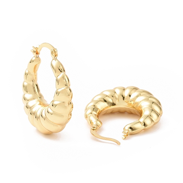PandaHall Rack Plating Brass Croissant Hoop Jewelry for Women, Cadmium Free & Lead Free, Real 18K Gold Plated, 35x30x10.5mm, Pin: 0.7x1.2mm...
PandaHall Rack Plating Brass Croissant Hoop Jewelry for Women, Cadmium Free & Lead Free, Real 18K Gold Plated, 35x30x10.5mm, Pin: 0.7x1.2mm...