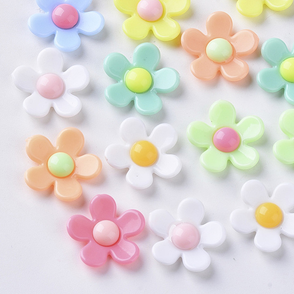 PandaHall Opaque Acrylic Cabochons, Flower, Mixed Color, 17x17.5x4~5mm, Bottom: 9mm Acrylic Flower Multicolor
PandaHall Opaque Acrylic Cabochons, Flower, Mixed Color, 17x17.5x4~5mm, Bottom: 9mm Acrylic Flower Multicolor