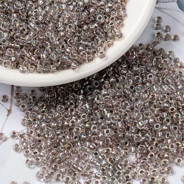 PandaHall MIYUKI Round Rocailles Beads, Japanese Seed Beads, 8/0, (RR2195) Taupe Lined Crystal AB, 3mm, Hole: 1mm, about 422~455pcs/10g..., Brown
PandaHall MIYUKI Round Rocailles Beads, Japanese Seed Beads, 8/0, (RR2195) Taupe Lined Crystal AB, 3mm, Hole: 1mm, about 422~455pcs/10g..., Brown