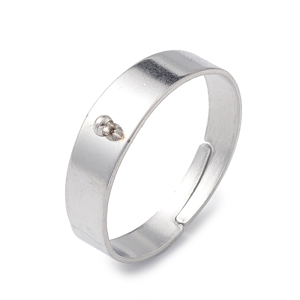 PandaHall 304 Stainless Steel Loop Ring Bases, Adjustable Finger Ring, Stainless Steel Color, 4~5x0.6mm, Hole: 1.2mm, Inner Diameter: 18mm...
PandaHall 304 Stainless Steel Loop Ring Bases, Adjustable Finger Ring, Stainless Steel Color, 4~5x0.6mm, Hole: 1.2mm, Inner Diameter: 18mm...
