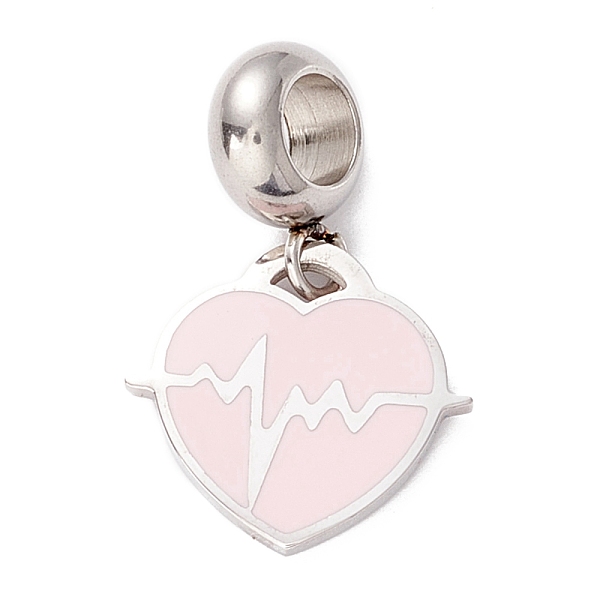 PandaHall 304 Stainless Steel European Dangle Charms, Large Hole Pendants, with Enamel, Stainless Steel Color, Heart & Heartbeat, Mixed..., Multicolor
PandaHall 304 Stainless Steel European Dangle Charms, Large Hole Pendants, with Enamel, Stainless Steel Color, Heart & Heartbeat, Mixed..., Multicolor