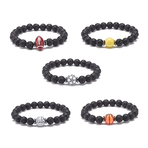 PandaHall Natural Lava Rock & Synthetic Hematite & Acrylic Beaded Stretch Bracelet, Essential Oil Gemstone Jewelry for Men Women, Mixed..., Multicolor
PandaHall Natural Lava Rock & Synthetic Hematite & Acrylic Beaded Stretch Bracelet, Essential Oil Gemstone Jewelry for Men Women, Mixed..., Multicolor