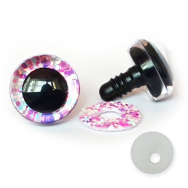 PandaHall Shining Plastic Doll Safety Craft Eye, with PU Ring, for DIY Doll Toys Puppet Plush Animal Making, Hot Pink, 12mm Plastic Half...
PandaHall Shining Plastic Doll Safety Craft Eye, with PU Ring, for DIY Doll Toys Puppet Plush Animal Making, Hot Pink, 12mm Plastic Half...