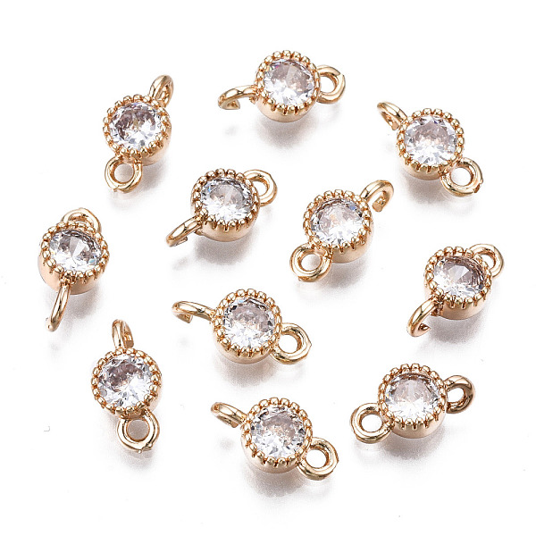 PandaHall Brass Micro Pave Clear Cubic Zirconia Links Connectors, Long-Lasting Plated, Cadmium Free & Lead Free, Flat Round, Light Gold...
PandaHall Brass Micro Pave Clear Cubic Zirconia Links Connectors, Long-Lasting Plated, Cadmium Free & Lead Free, Flat Round, Light Gold...